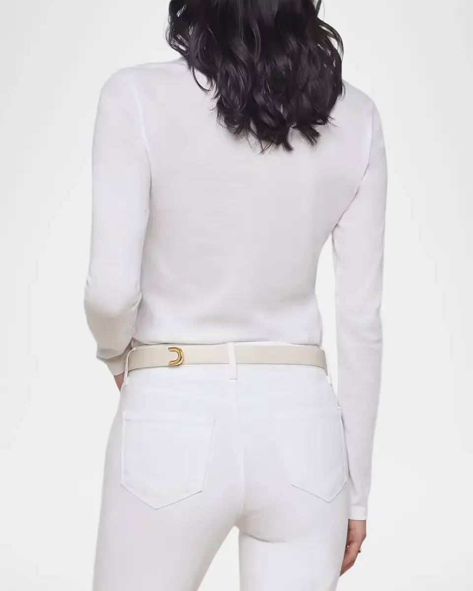 L'Agence Tess Rib-Knit Crewneck T-Shirt | Thumbnail 3 L'Agence Tess Rib-Knit Crewneck T-Shirt | Thumbnail 3