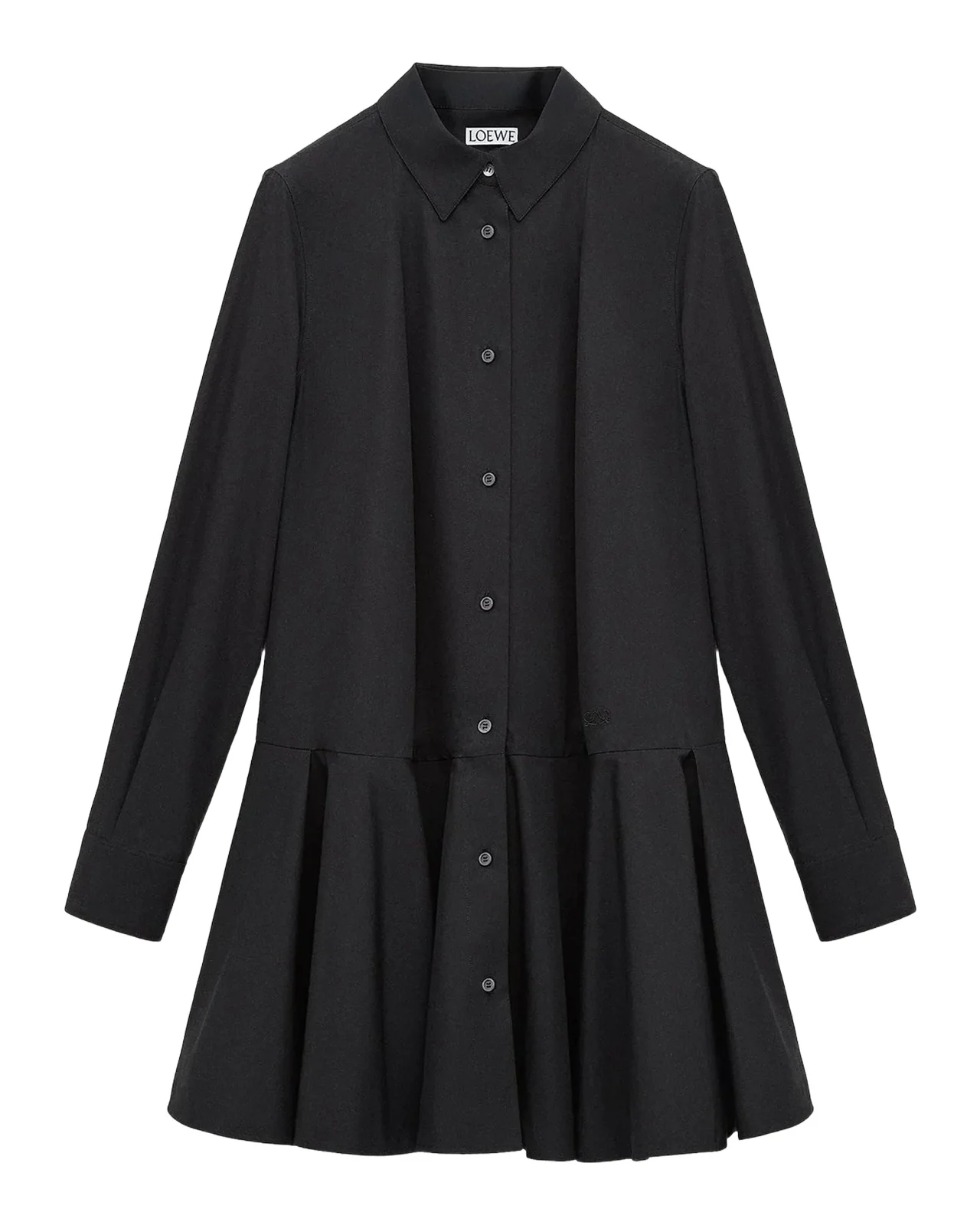 Loewe Cotton Drop-Waist Midi-Shirtdress