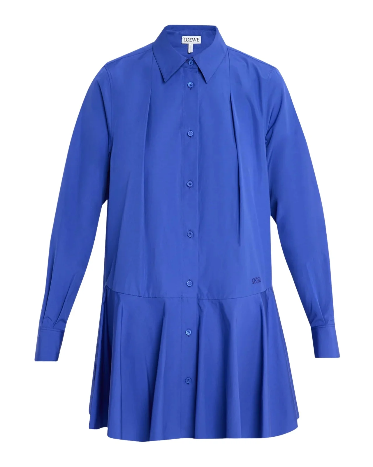 Loewe Cotton Drop-Waist Midi-Shirtdress