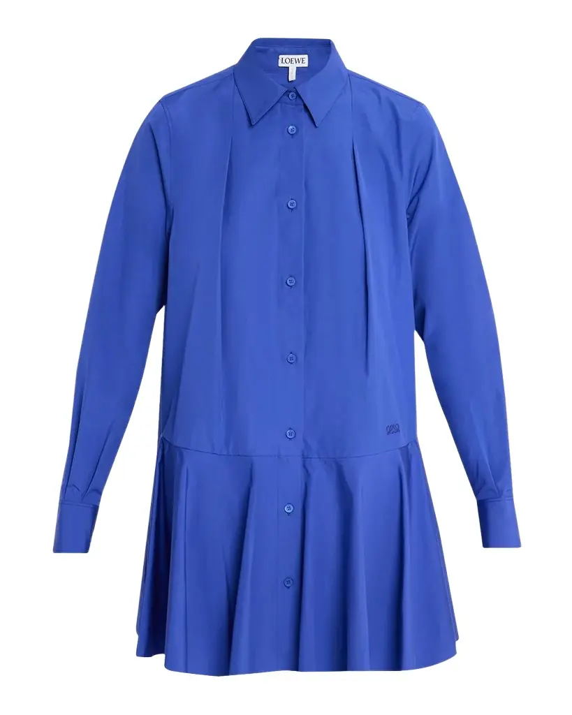 Cotton Drop-Waist Midi-Shirtdress Cotton Drop-Waist Midi-Shirtdress