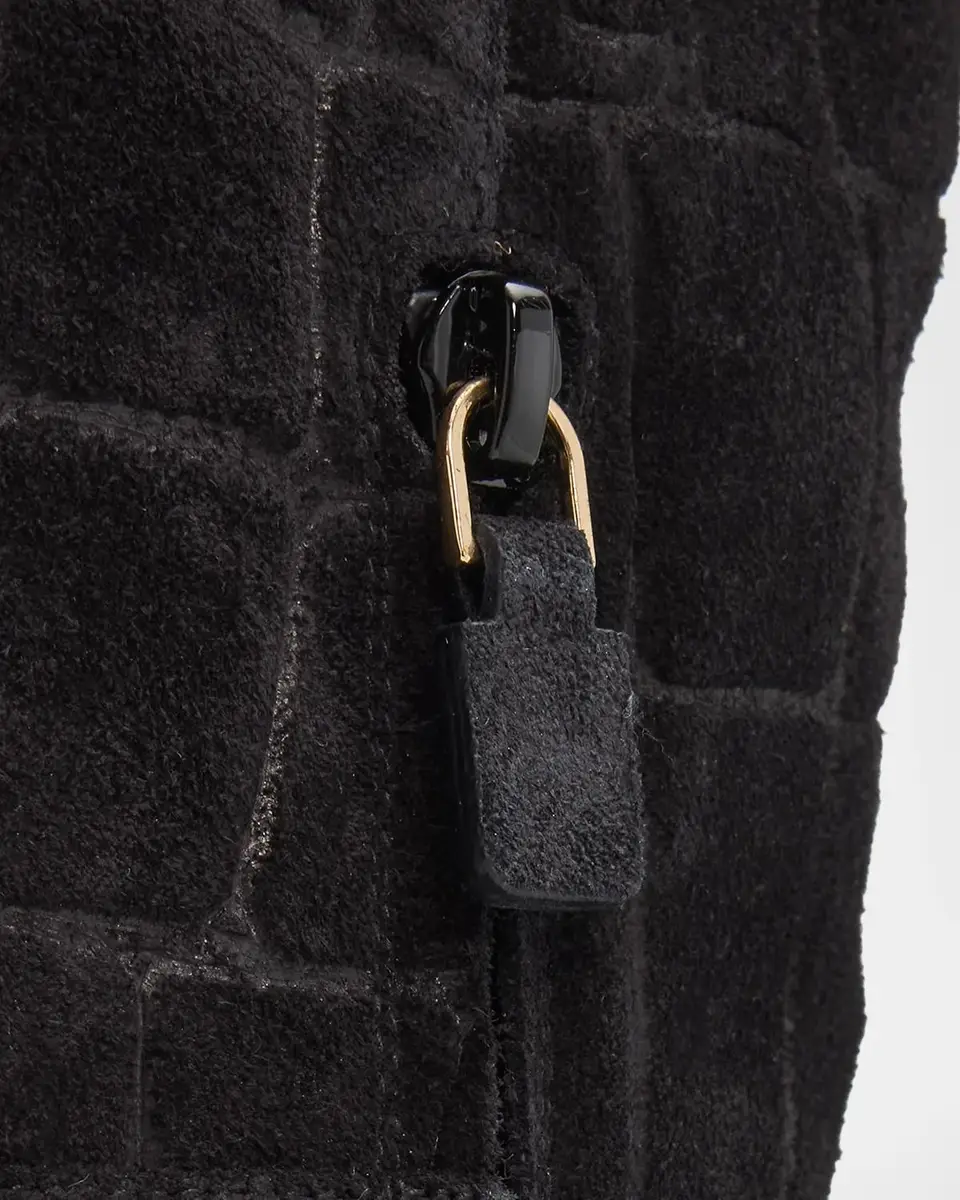 Stuart Weitzman 85mm Mulberry Croc-Embossed Suede Knee-High Boots | Thumbnail 5 Stuart Weitzman 85mm Mulberry Croc-Embossed Suede Knee-High Boots | Thumbnail 5