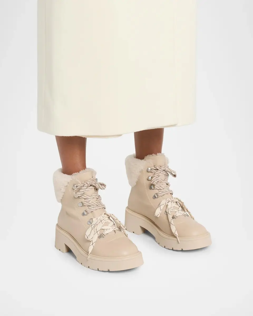 Stuart Weitzman Ren Shearling-Lined Leather Hiker Boots | Thumbnail 2 Stuart Weitzman Ren Shearling-Lined Leather Hiker Boots | Thumbnail 2