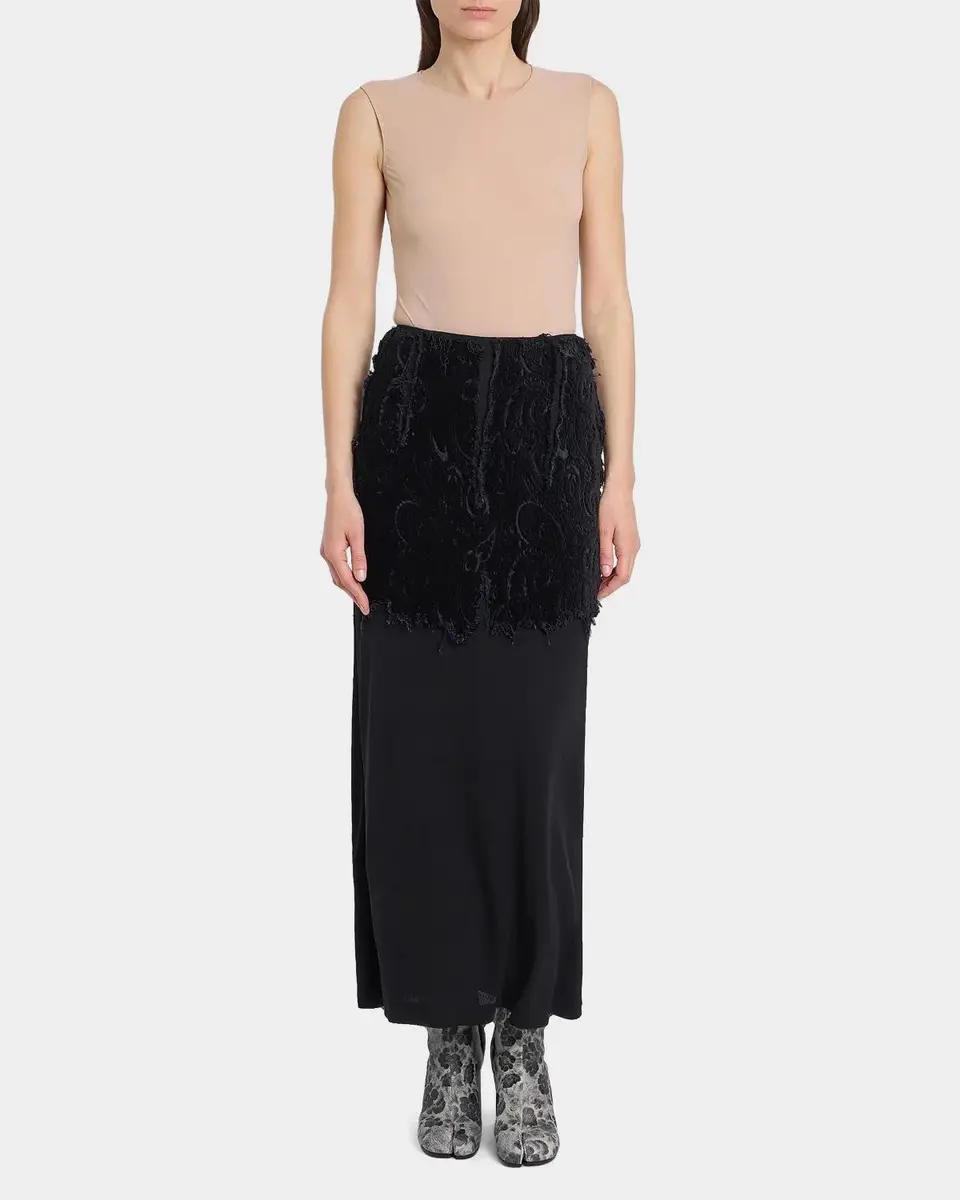 MM6 MAISON MARGIELA Textured Paisley Maxi Skirt | Thumbnail 2 MM6 MAISON MARGIELA Textured Paisley Maxi Skirt | Thumbnail 2