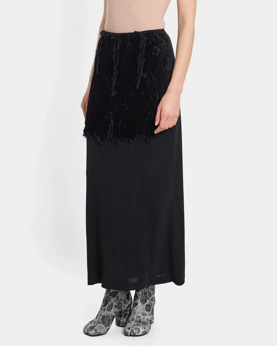 MM6 MAISON MARGIELA Textured Paisley Maxi Skirt | Thumbnail 4 MM6 MAISON MARGIELA Textured Paisley Maxi Skirt | Thumbnail 4