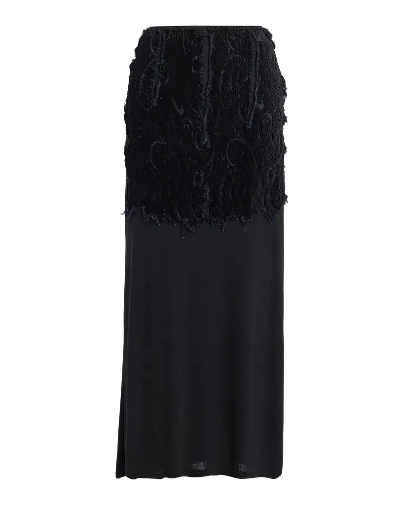 MM6 MAISON MARGIELA Textured Paisley Maxi Skirt