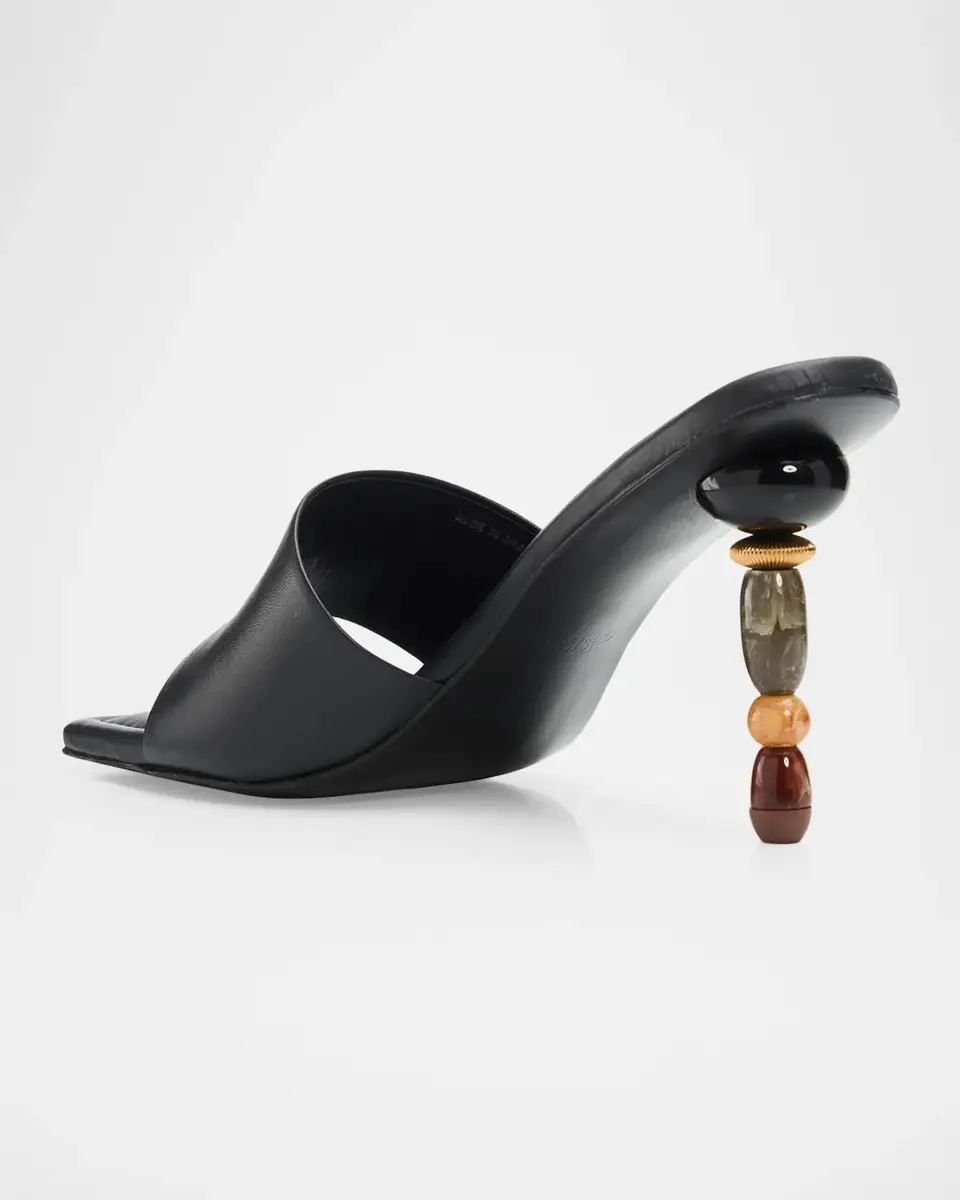 Cult Gaia 100mm Mahina Beaded Mule Sandals | Thumbnail 4 Cult Gaia 100mm Mahina Beaded Mule Sandals | Thumbnail 4