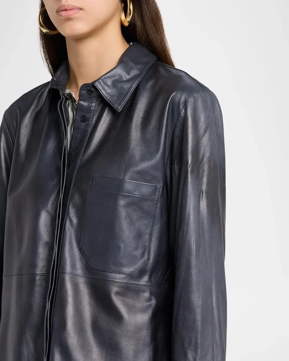 TWP Cowboy Update Leather Shirt | Thumbnail 5 TWP Cowboy Update Leather Shirt | Thumbnail 5