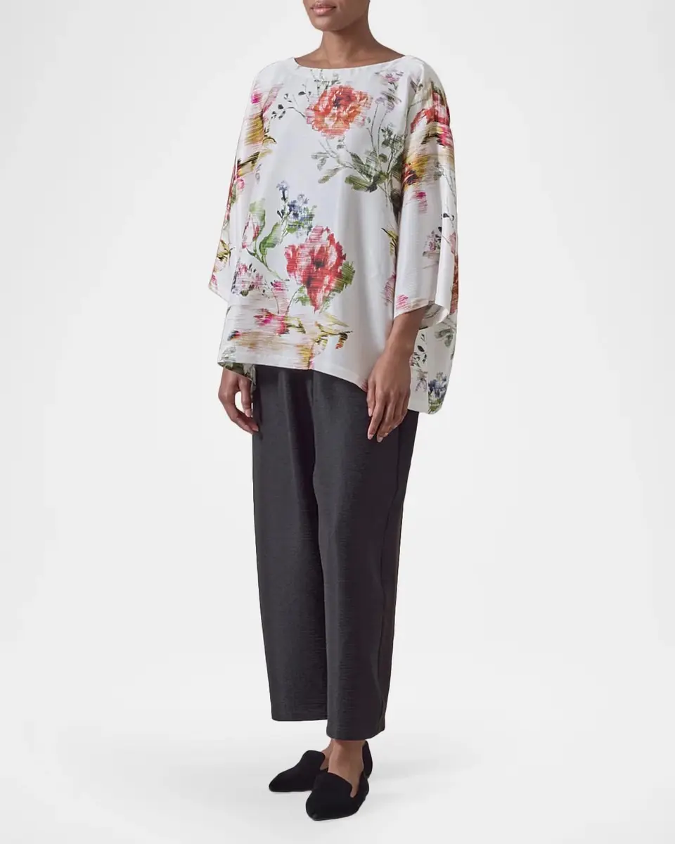 Eskandar A-Line Scoop Neck Top - Mid Plus Length | Thumbnail 2 Eskandar A-Line Scoop Neck Top - Mid Plus Length | Thumbnail 2