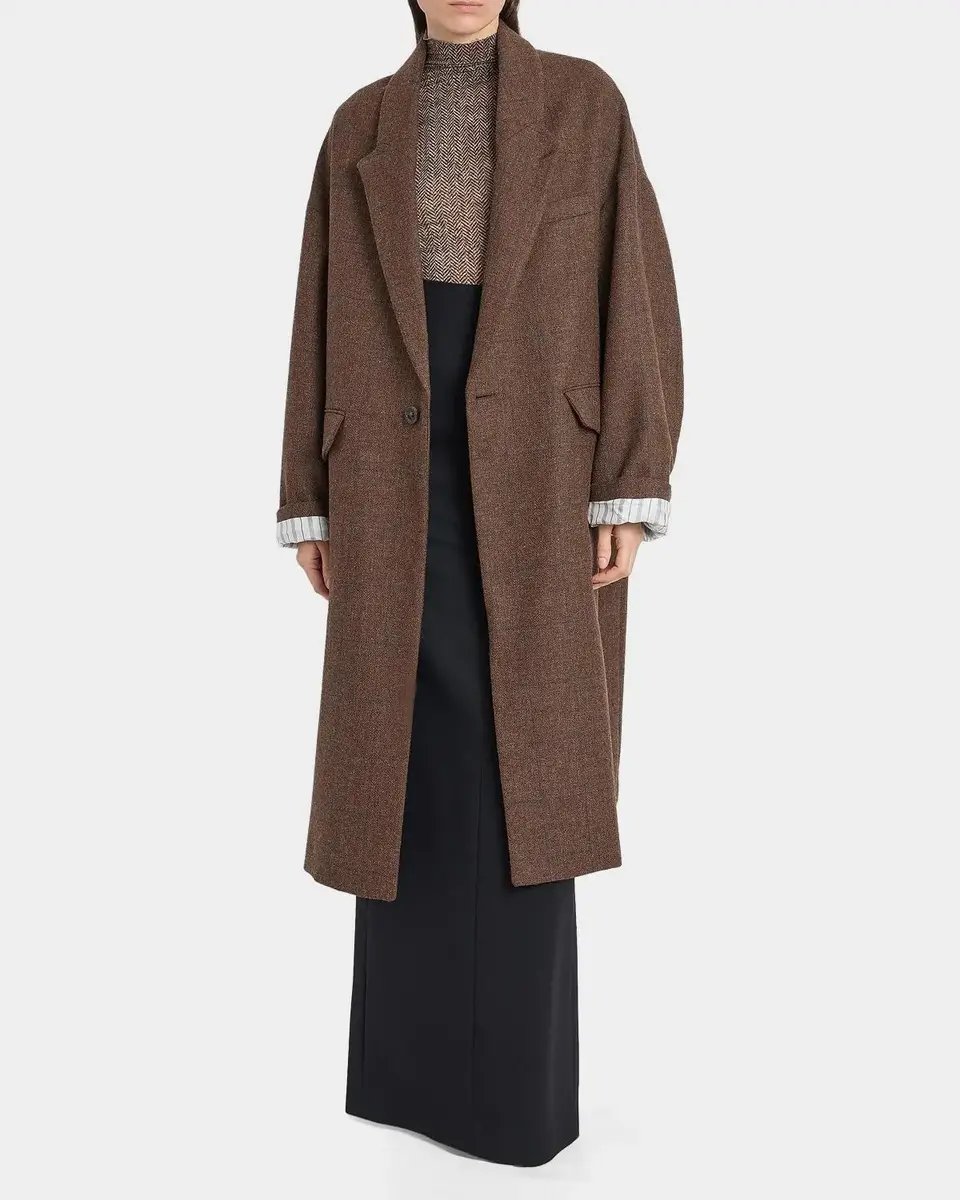 MM6 MAISON MARGIELA Cocooning Oversized Windowpane Check Coat | Thumbnail 2