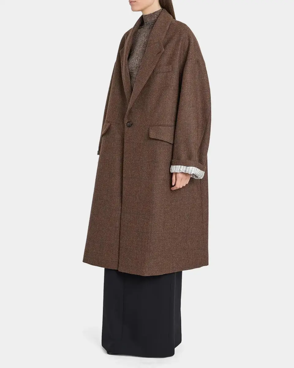 MM6 MAISON MARGIELA Cocooning Oversized Windowpane Check Coat | Thumbnail 4