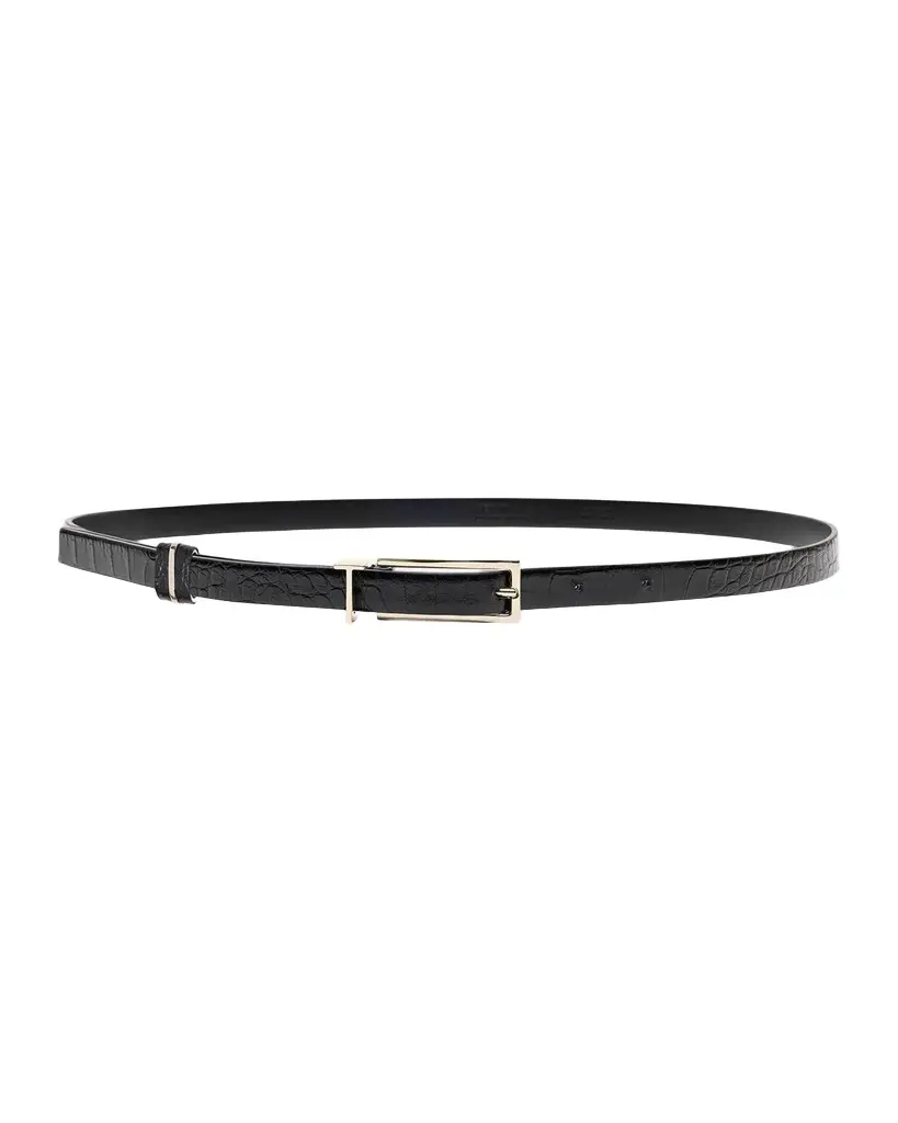 Tom Ford T Loop Crocodile Printed Leather Belt