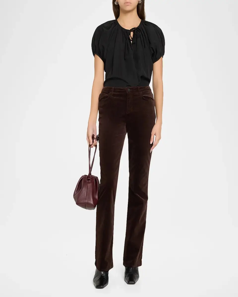 L'Agence Stevie High-Rise Straight Jeans | Thumbnail 2 L'Agence Stevie High-Rise Straight Jeans | Thumbnail 2