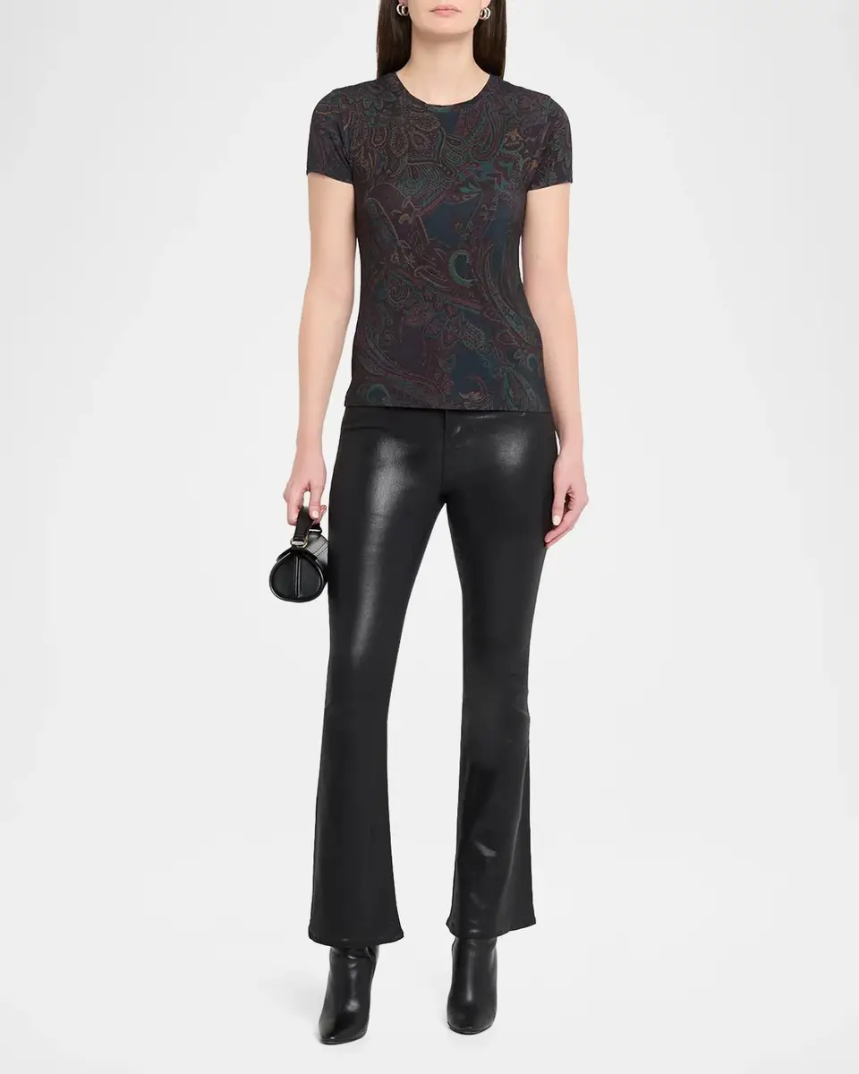 L'Agence Ressi Paisley Crewneck T-Shirt | Thumbnail 2 L'Agence Ressi Paisley Crewneck T-Shirt | Thumbnail 2