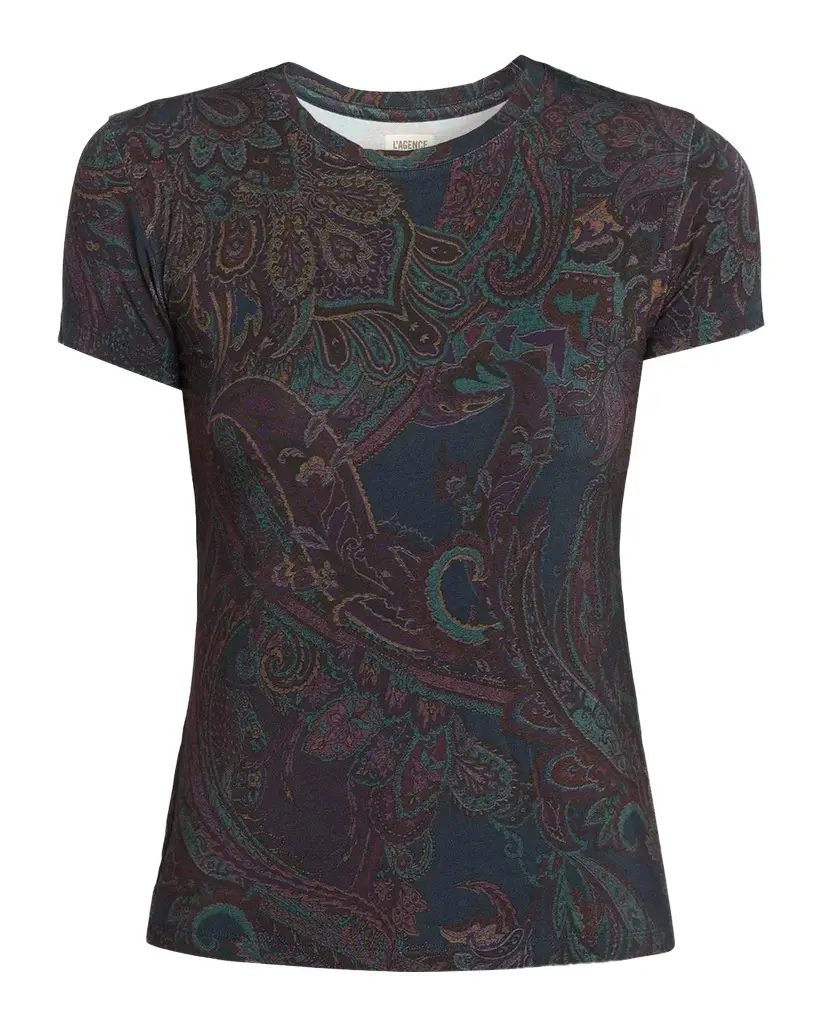 Ressi Paisley Crewneck T-Shirt Ressi Paisley Crewneck T-Shirt