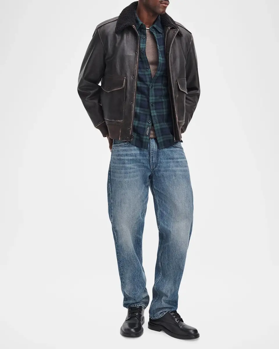 rag & bone Men's Plaid Cotton Flannel Shirt Jacket | Thumbnail 2 rag & bone Men's Plaid Cotton Flannel Shirt Jacket | Thumbnail 2