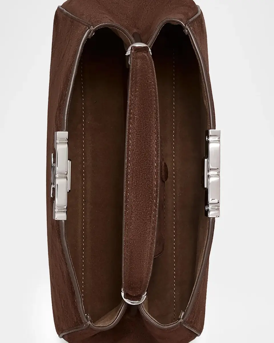 Tory Burch Eleanor Medium Suede Satchel Bag | Thumbnail 3 Tory Burch Eleanor Medium Suede Satchel Bag | Thumbnail 3