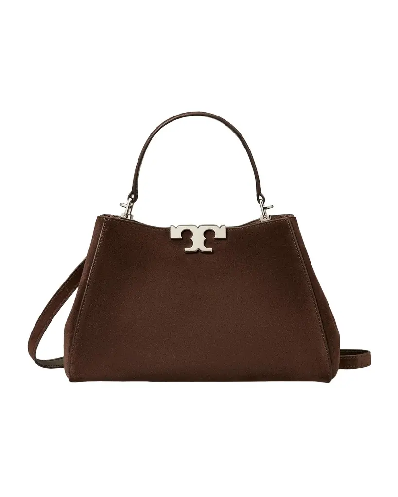 Eleanor Medium Suede Satchel Bag Eleanor Medium Suede Satchel Bag