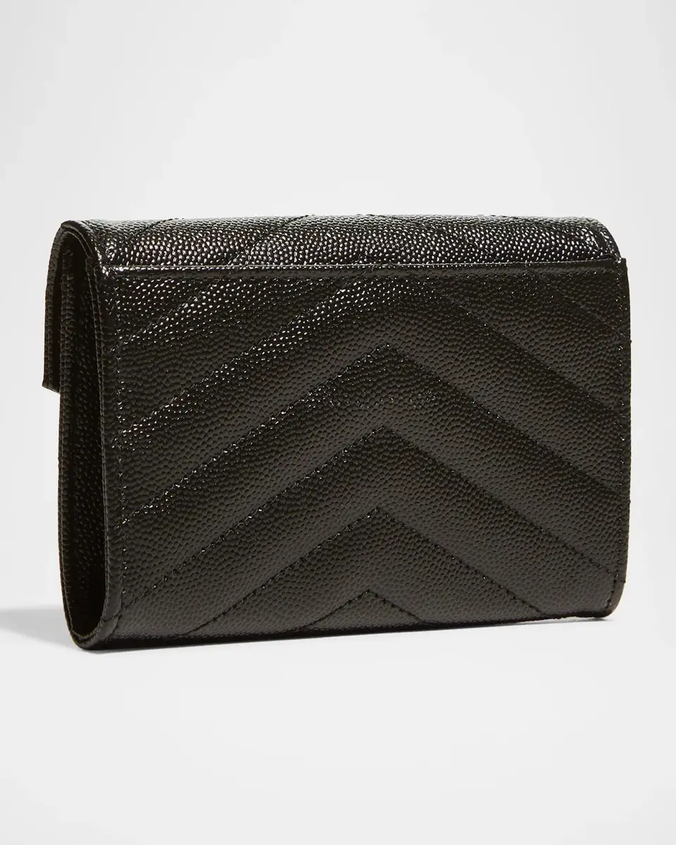 Saint Laurent Small Logo Quilted Leather Clutch | Thumbnail 4 Saint Laurent Small Logo Quilted Leather Clutch | Thumbnail 4