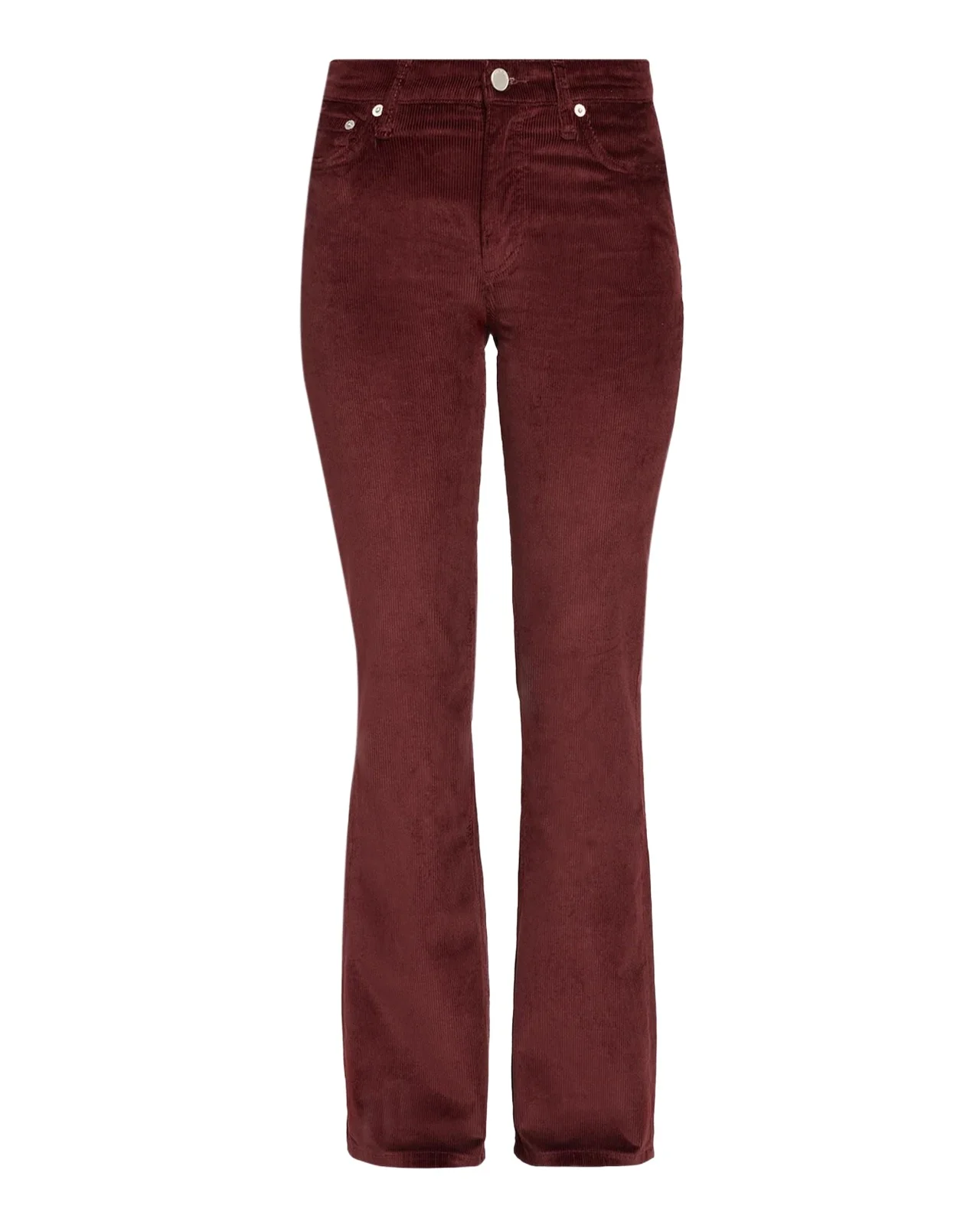 Peyton Corduroy Mid-Rise Bootcut Pants