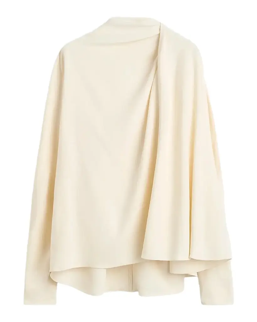TOTEME Draped Cady Blouse