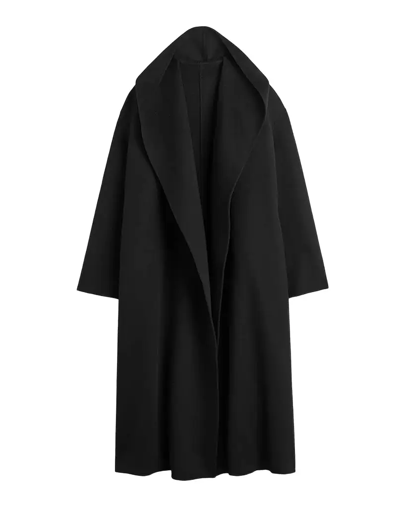 TOTEME Hoodie Wool Belted Coat