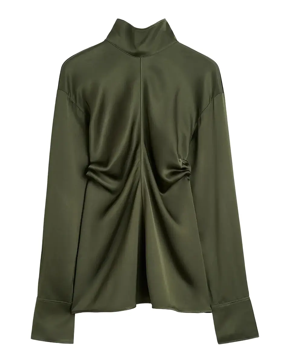 TOTEME Slouch Satin Blouse | Thumbnail 2 TOTEME Slouch Satin Blouse | Thumbnail 2