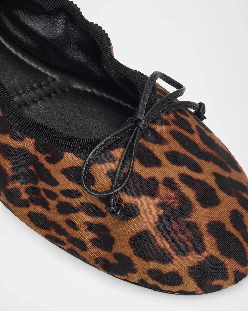 Stuart Weitzman Nia Leopard Grosgrain Ballerina Flats | Thumbnail 3 Stuart Weitzman Nia Leopard Grosgrain Ballerina Flats | Thumbnail 3