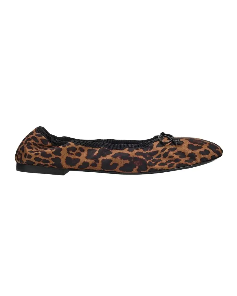 Nia Leopard Grosgrain Ballerina Flats Nia Leopard Grosgrain Ballerina Flats