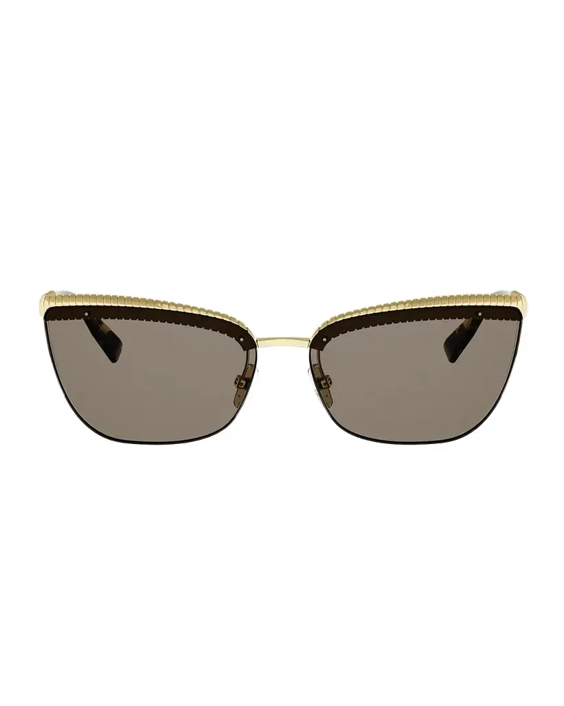 BVLGARI Tubogas 61MM Cat-Eye Sunglasses