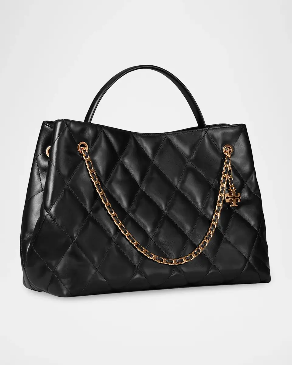Tory Burch Fleming Quilted Leather Carryall Bag | Thumbnail 2 Tory Burch Fleming Quilted Leather Carryall Bag | Thumbnail 2