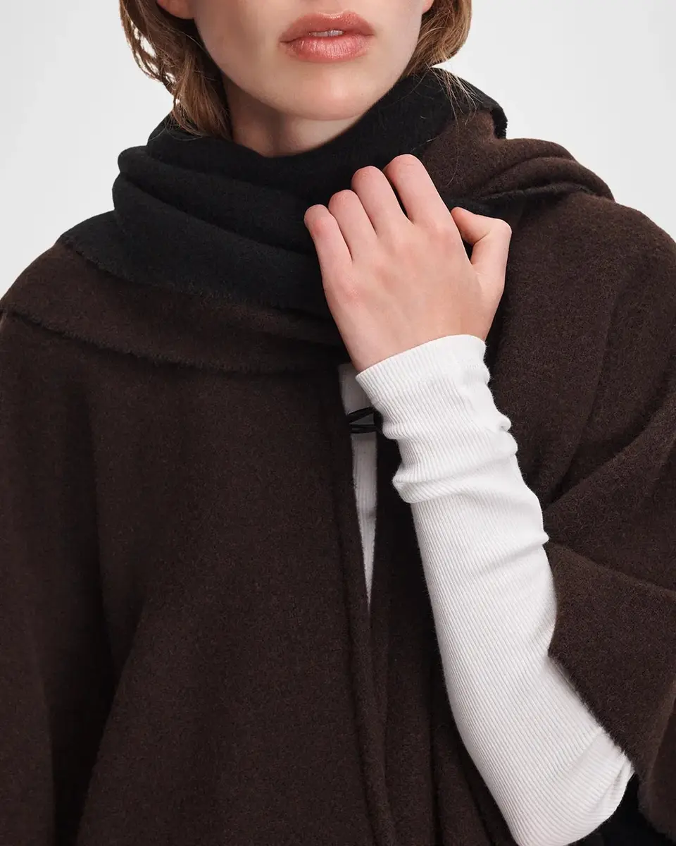 rag & bone Brooke Leather-Fringed Scarf Wool Poncho | Thumbnail 6 rag & bone Brooke Leather-Fringed Scarf Wool Poncho | Thumbnail 6