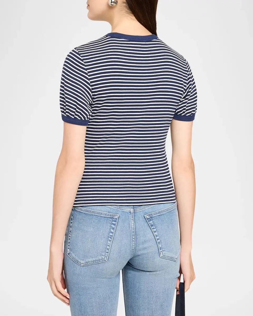 rag & bone The Essential Striped Pima Cotton T-Shirt | Thumbnail 3 rag & bone The Essential Striped Pima Cotton T-Shirt | Thumbnail 3