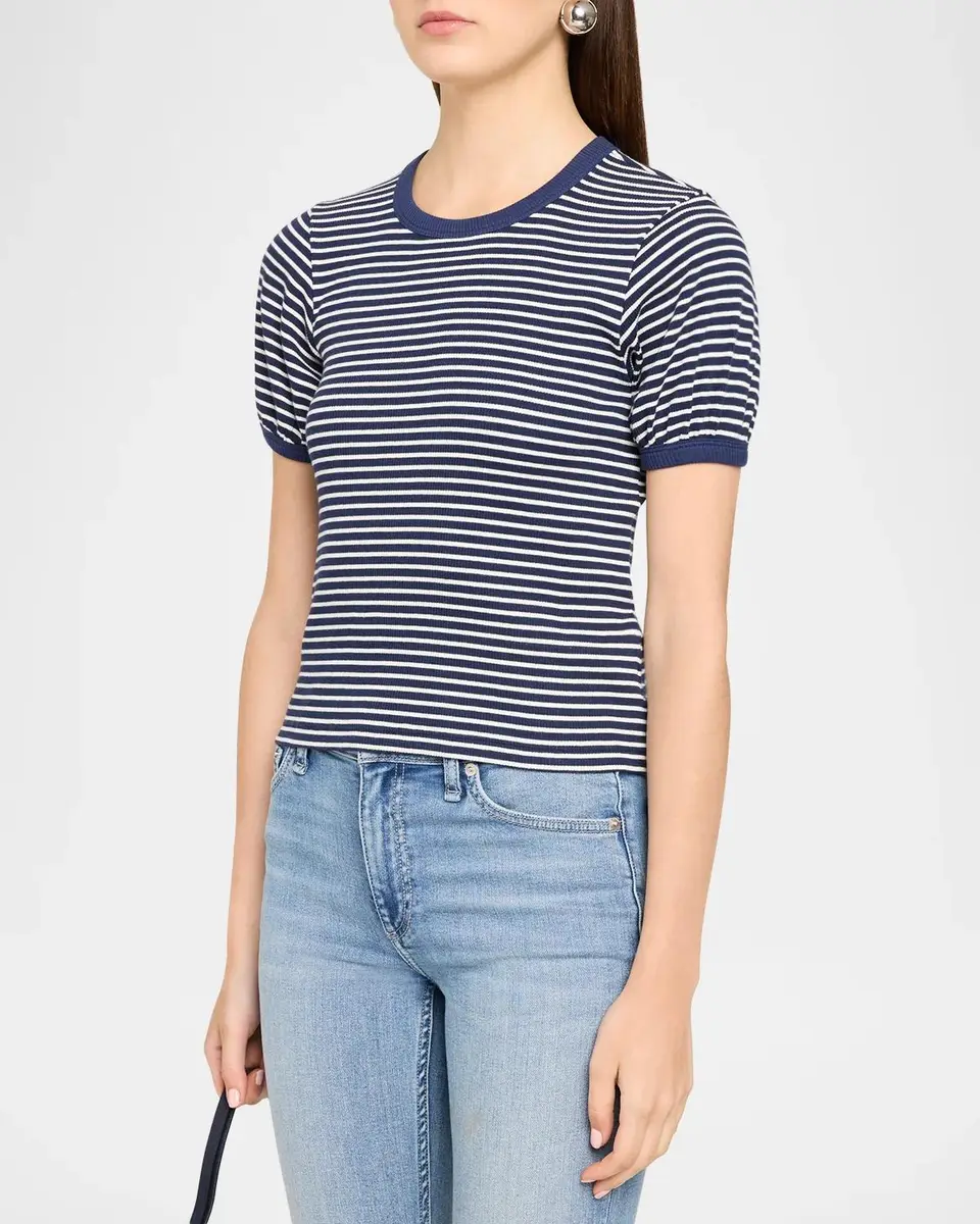 rag & bone The Essential Striped Pima Cotton T-Shirt | Thumbnail 4 rag & bone The Essential Striped Pima Cotton T-Shirt | Thumbnail 4