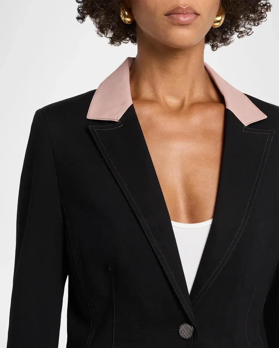 Toula Single-Breasted Topstitch Blazer | Thumbnail 5 Toula Single-Breasted Topstitch Blazer | Thumbnail 5