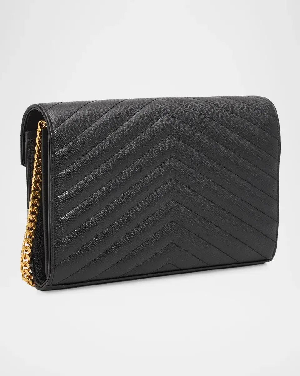 Saint Laurent Logo Quilted Leather Shoulder Bag | Thumbnail 3 Saint Laurent Logo Quilted Leather Shoulder Bag | Thumbnail 3
