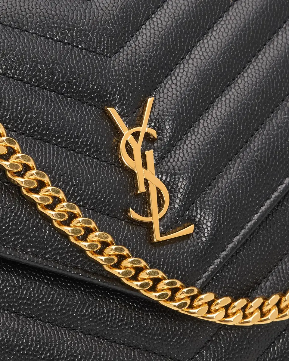 Saint Laurent Logo Quilted Leather Shoulder Bag | Thumbnail 6 Saint Laurent Logo Quilted Leather Shoulder Bag | Thumbnail 6