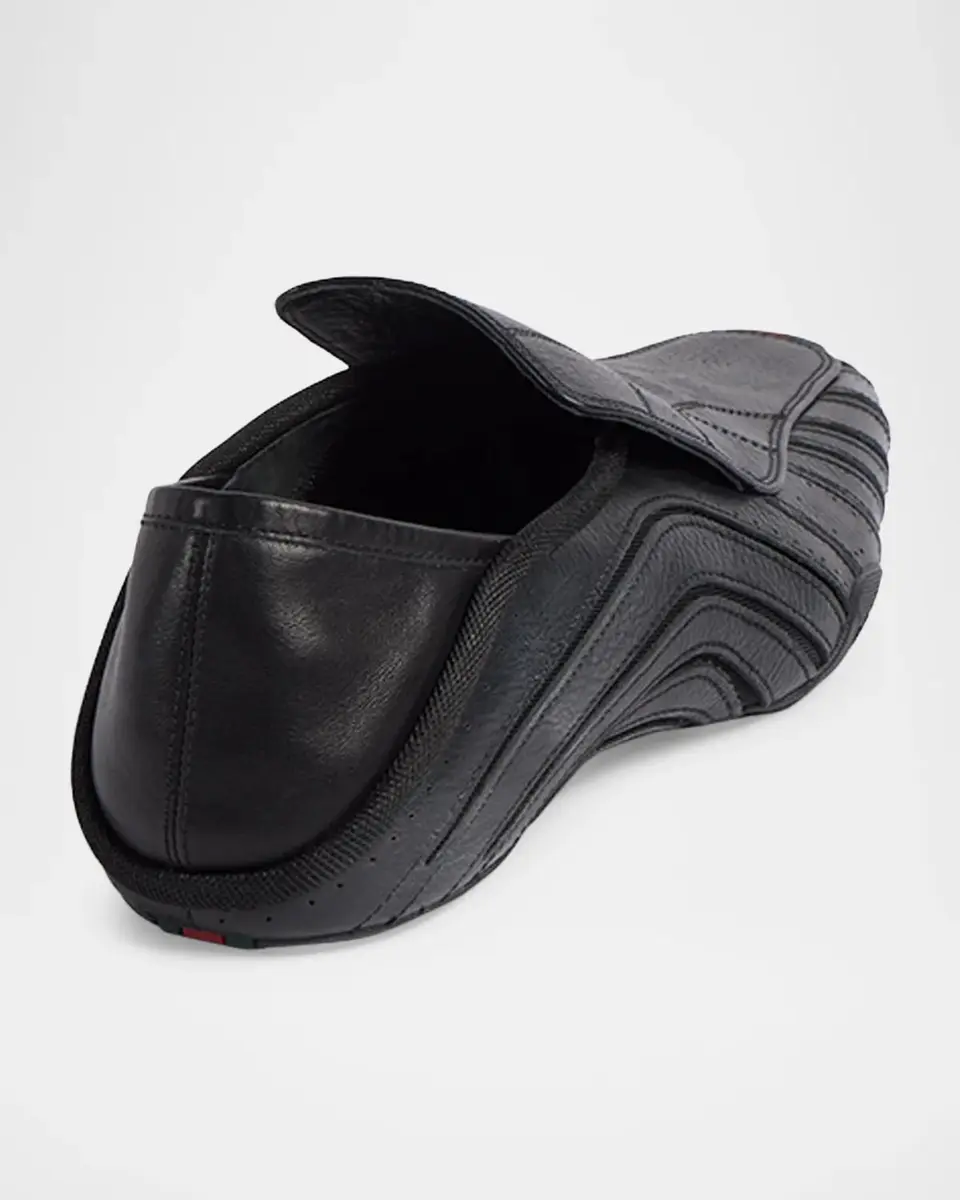 Gucci Men's Miami Leather Web Slip-On Sneakers | Thumbnail 2