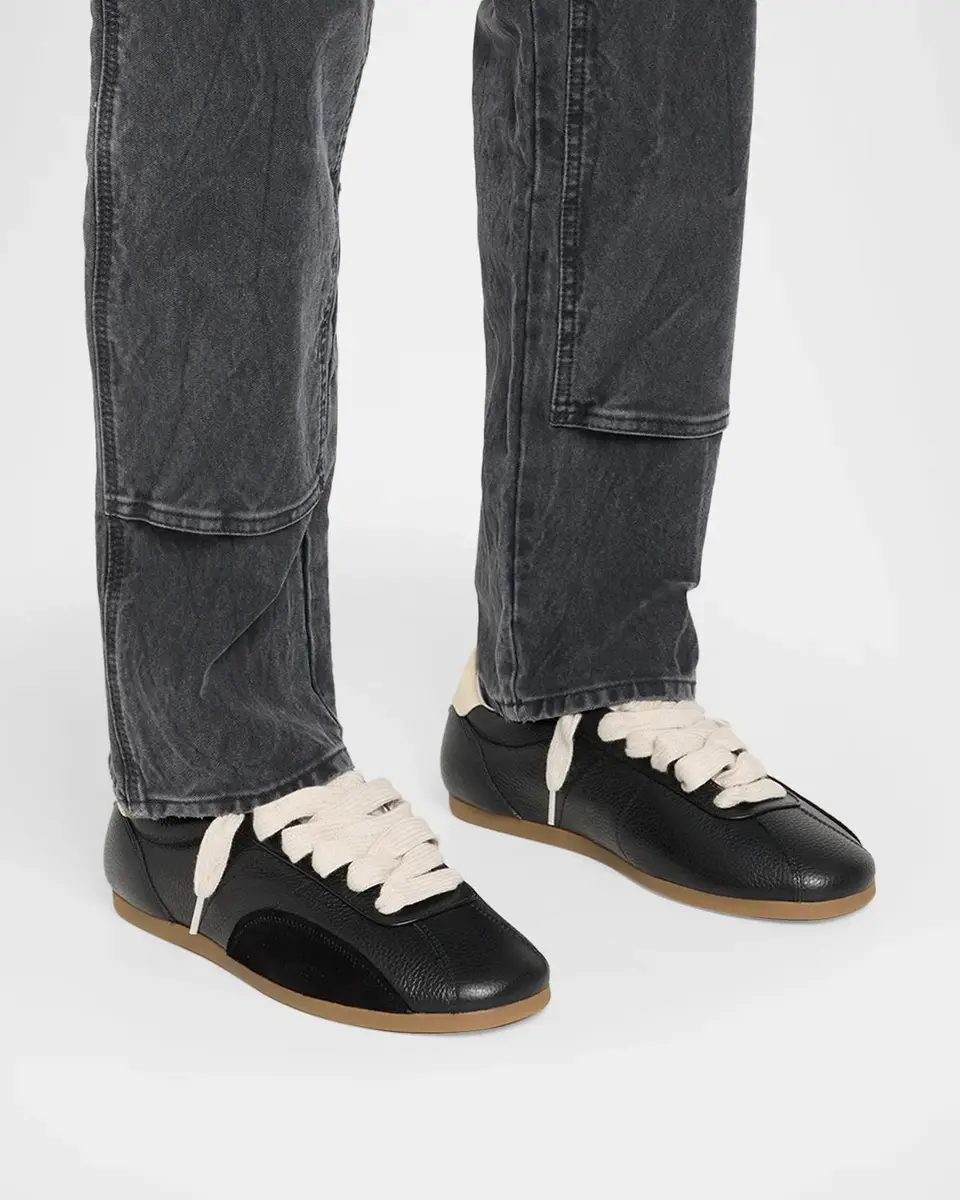 Represent Men's Low-Pro Loose-Fit Leather Sneakers | Thumbnail 2