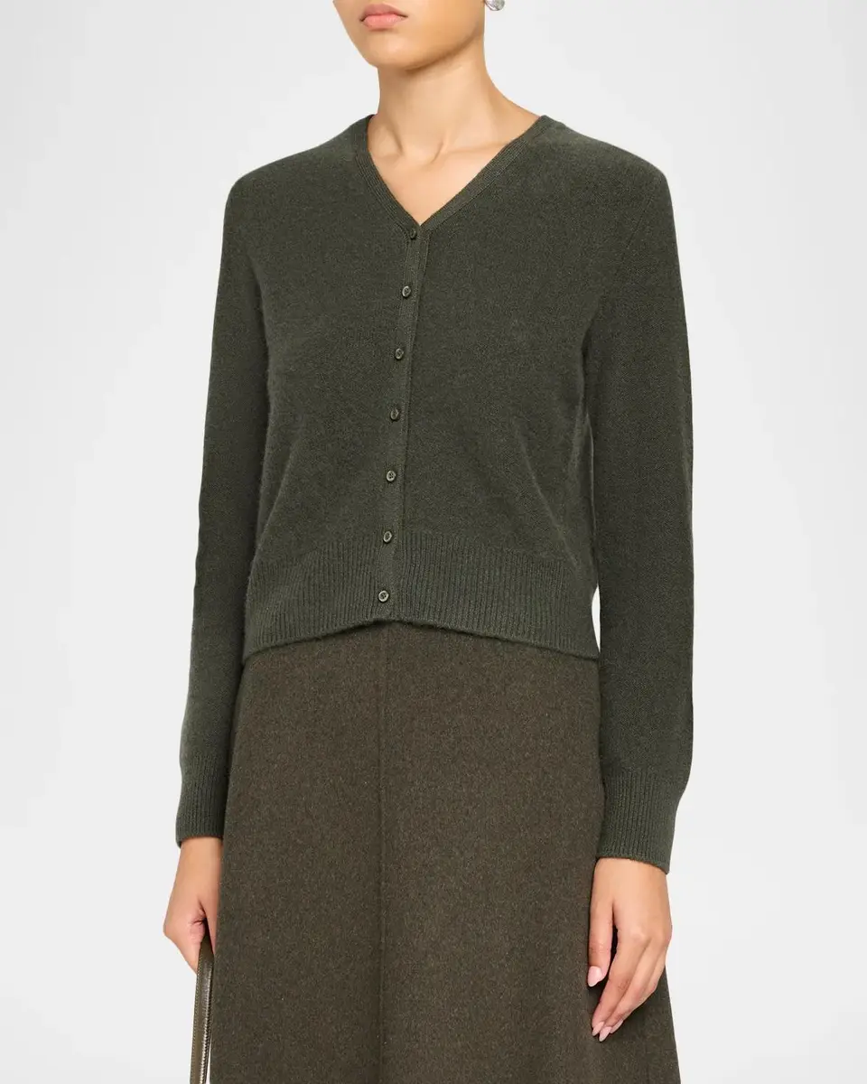 Vince V-Neck Cashmere Cardigan | Thumbnail 4 Vince V-Neck Cashmere Cardigan | Thumbnail 4