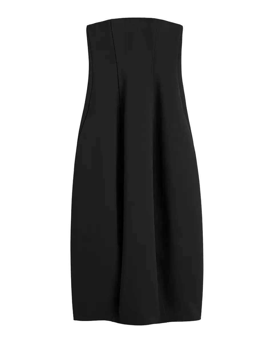 TOTEME Strapless Balloon Midi Dress | Thumbnail 2 TOTEME Strapless Balloon Midi Dress | Thumbnail 2