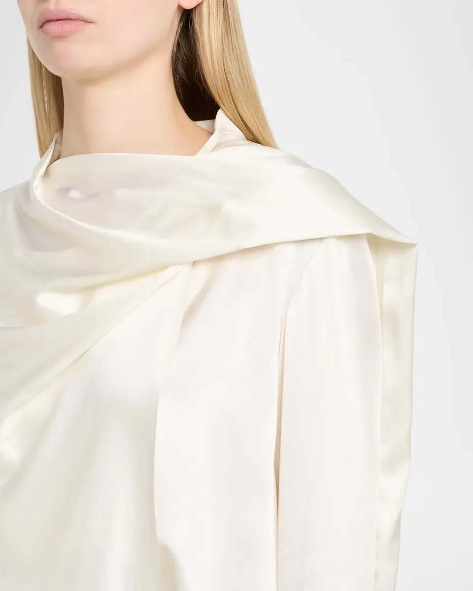 A.L.C. Nadine Draped Silk Scarf Top | Thumbnail 5