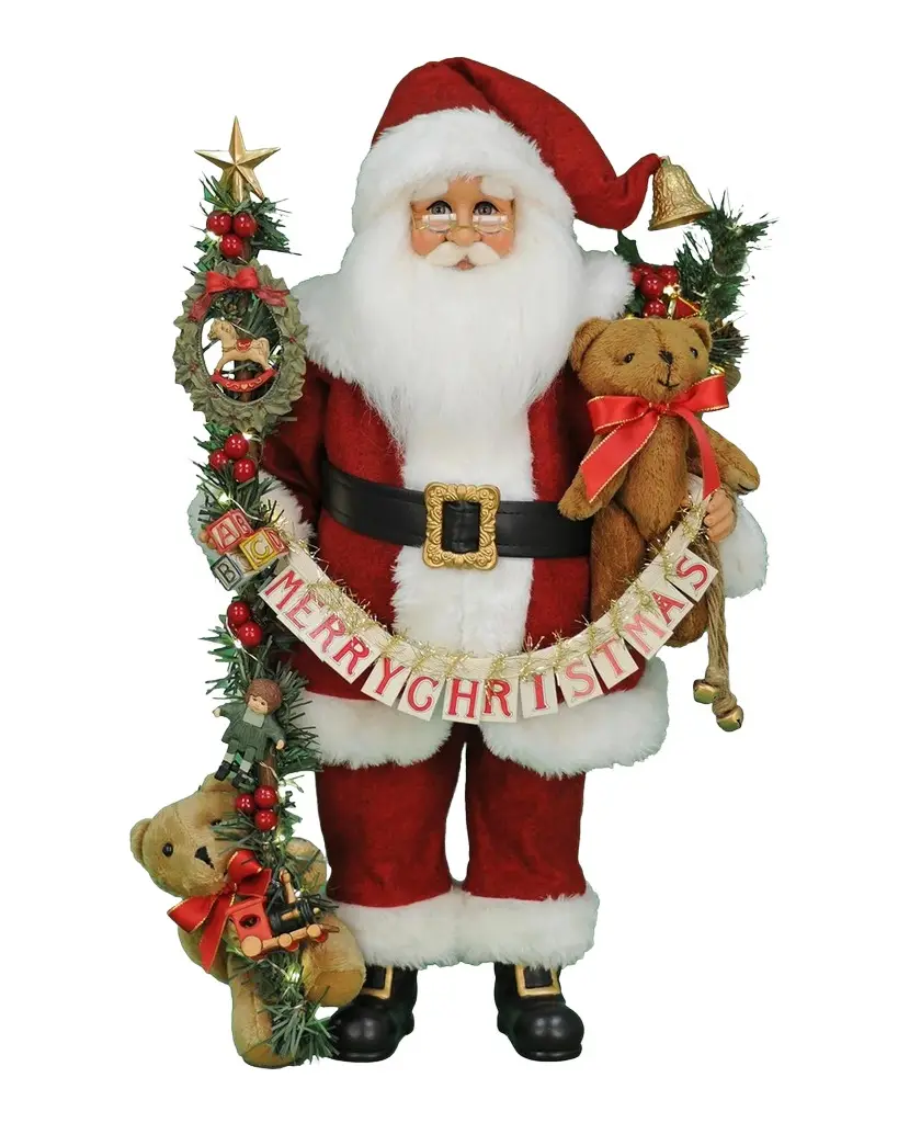 Karen Didion Lighted Musical Christmas Santa