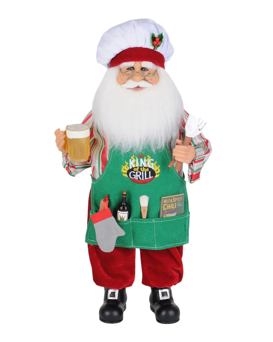 Karen Didion King of the Grill Santa Figurine | Thumbnail 3 Karen Didion King of the Grill Santa Figurine | Thumbnail 3