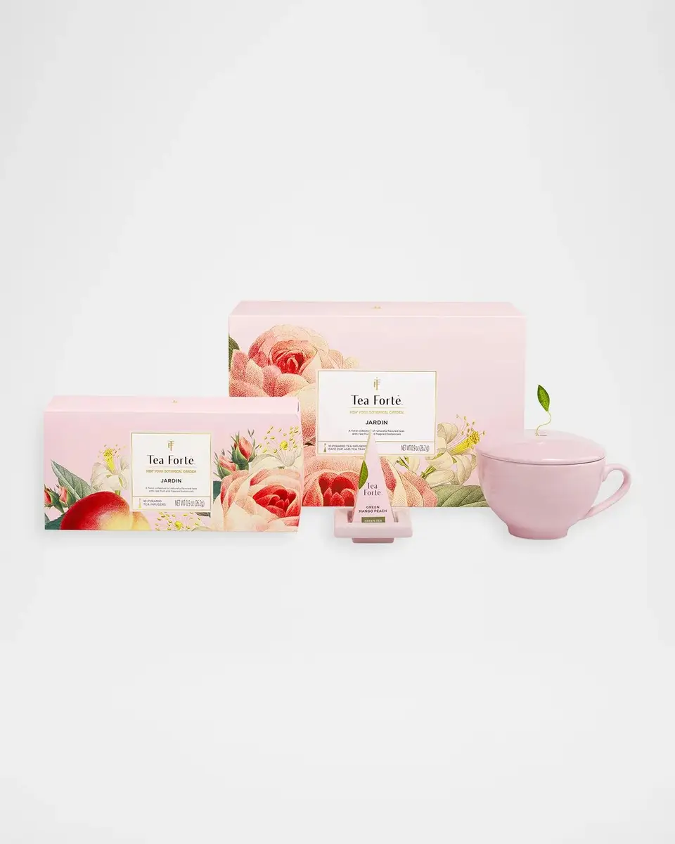 Tea Forte x The New York Botanical Garden Jardin 3-Piece Luxury Gift Box | Thumbnail 3 Tea Forte x The New York Botanical Garden Jardin 3-Piece Luxury Gift Box | Thumbnail 3