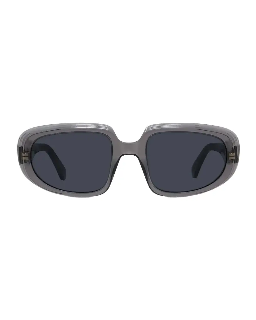 Loewe Men's Anagram-Temple Acetate Oval Sunglasses