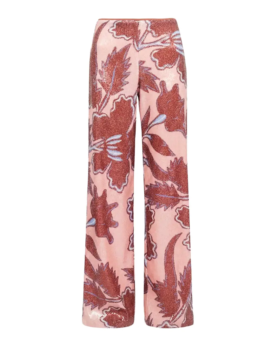 Diane von Furstenberg Felix Wide-Leg Sequin Floral Pants | Thumbnail 2 Diane von Furstenberg Felix Wide-Leg Sequin Floral Pants | Thumbnail 2
