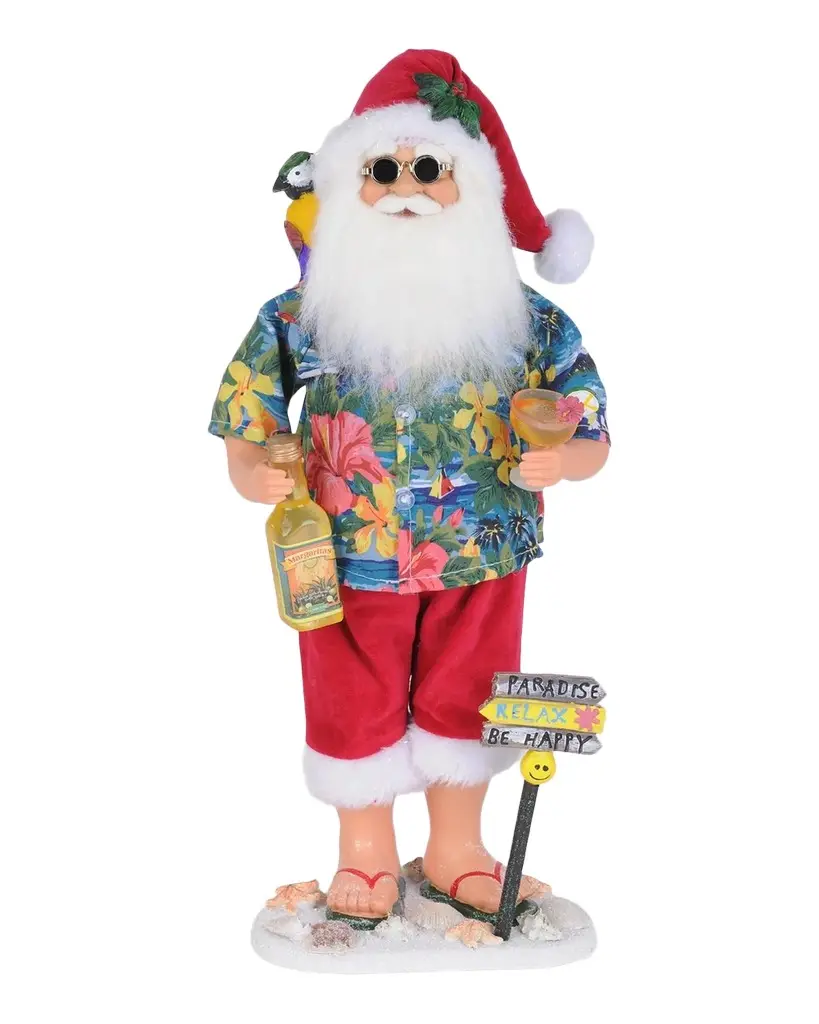 Margarita Beach Santa Figurine Margarita Beach Santa Figurine