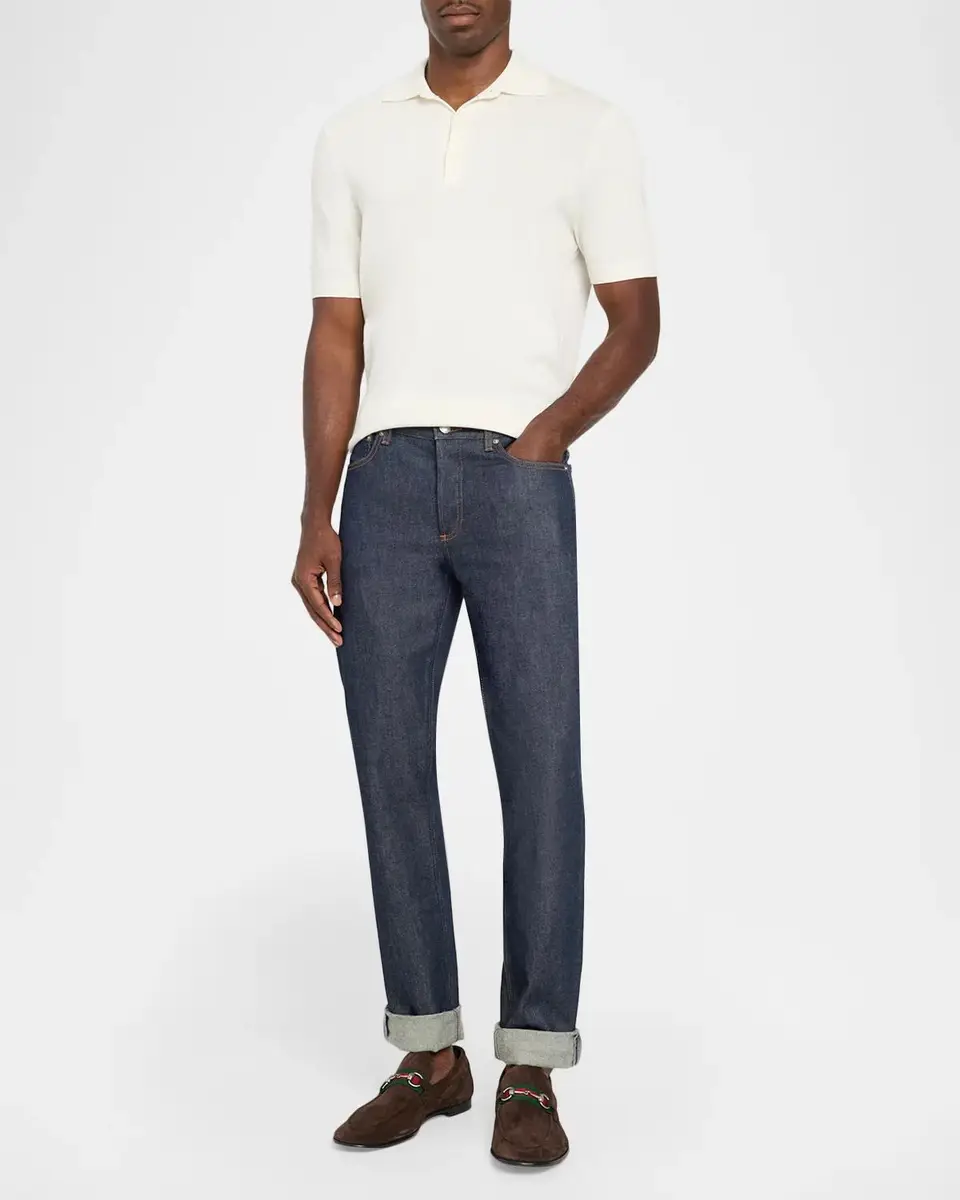 Gucci Men's Como Suede Web Bit Loafers | Thumbnail 3 Gucci Men's Como Suede Web Bit Loafers | Thumbnail 3