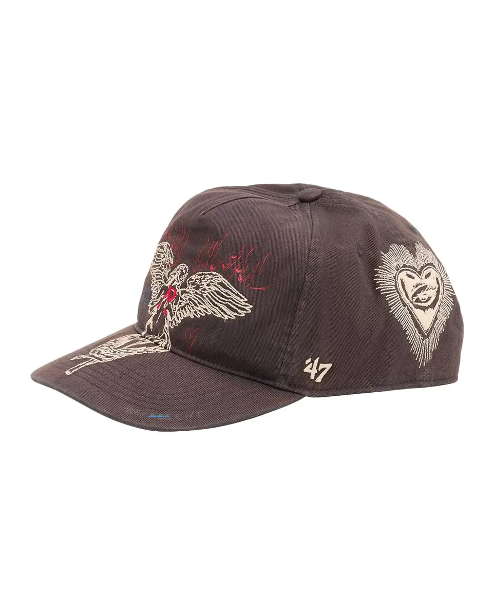 Represent Men's Sketch Distressed Baseball Cap | Thumbnail 3 Represent Men's Sketch Distressed Baseball Cap | Thumbnail 3
