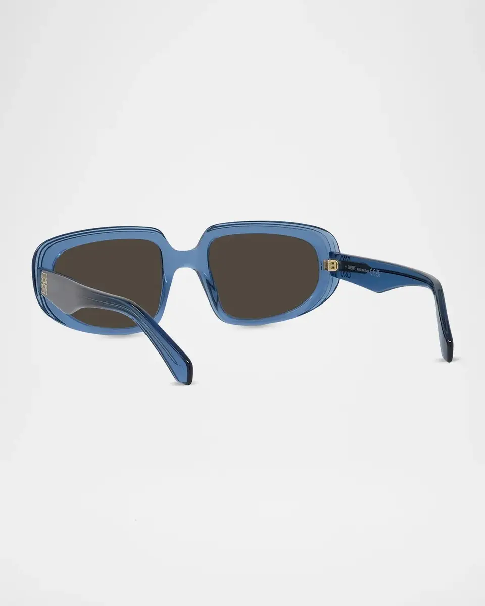 Loewe Men's Anagram Acetate Oval Sunglasses | Thumbnail 2 Loewe Men's Anagram Acetate Oval Sunglasses | Thumbnail 2